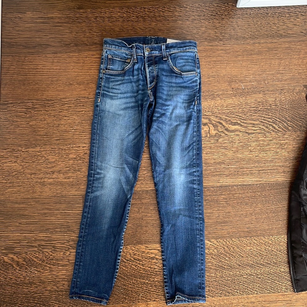 RAG AND BONE JEANS. BLUE SIZE 32 FIT 1 EXTRA SLIM. GOT FAT SO THEY DONT FIT